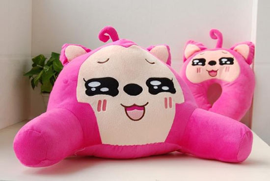 huggable cat pillow