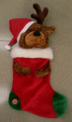 christmas plush stocking